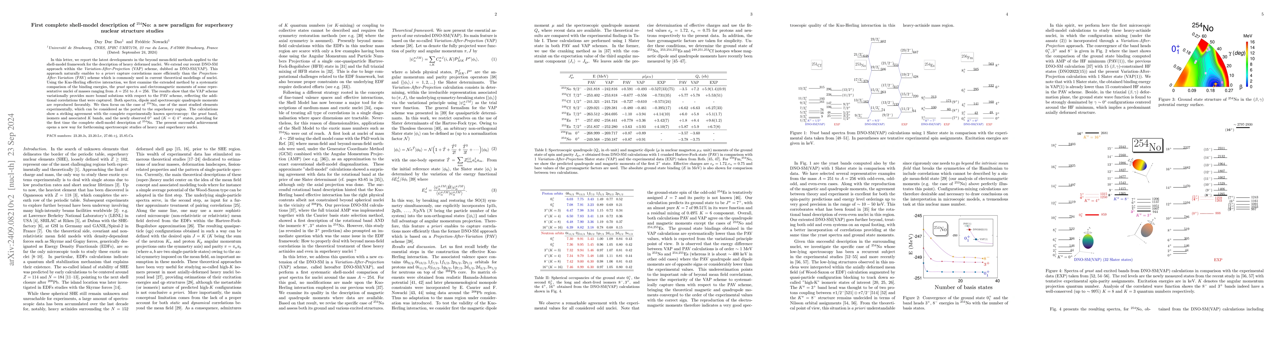 Thumbnail for First complete shell-model description of $^{254}$No: a new paradigm for
  superheavy nuclear structure studies