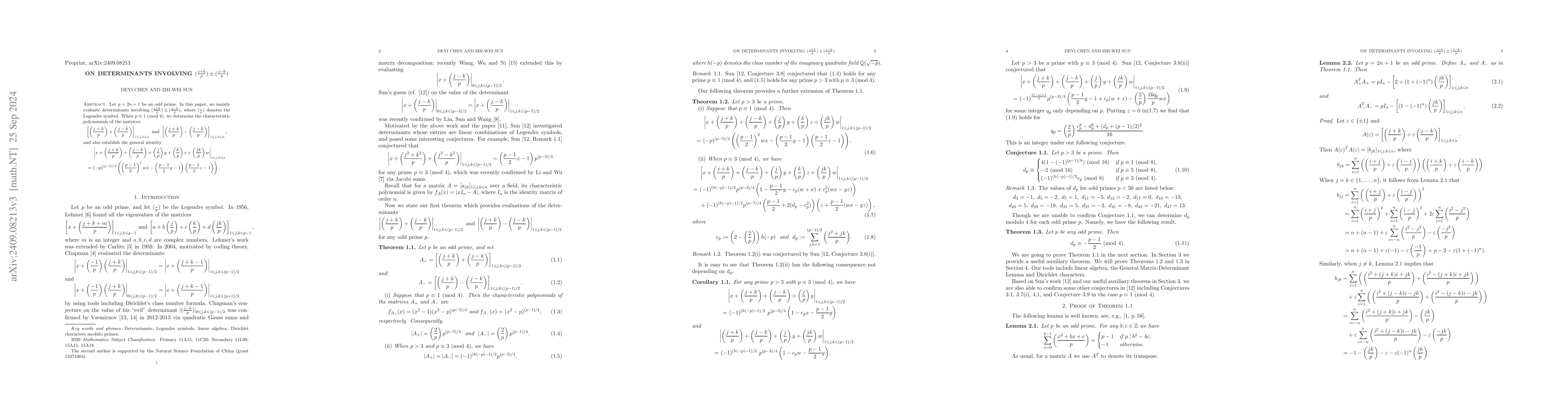 Thumbnail for On determinants involving $(\frac{j+k}p)\pm(\frac{j-k}p)$