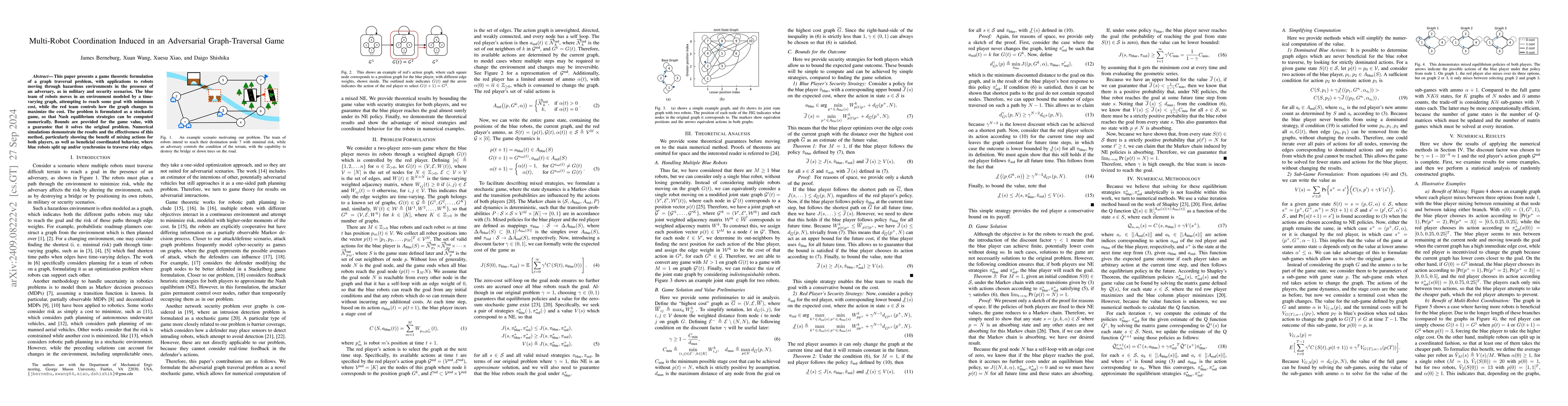 Thumbnail for Multi-Robot Coordination Induced in an Adversarial Graph-Traversal Game