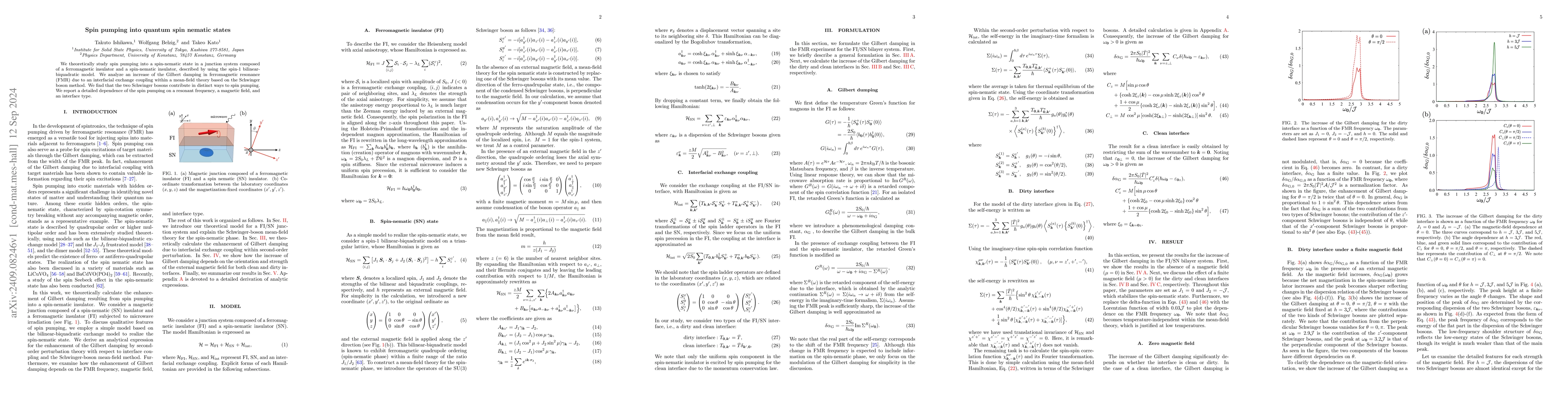 Thumbnail for Spin pumping into quantum spin nematic states