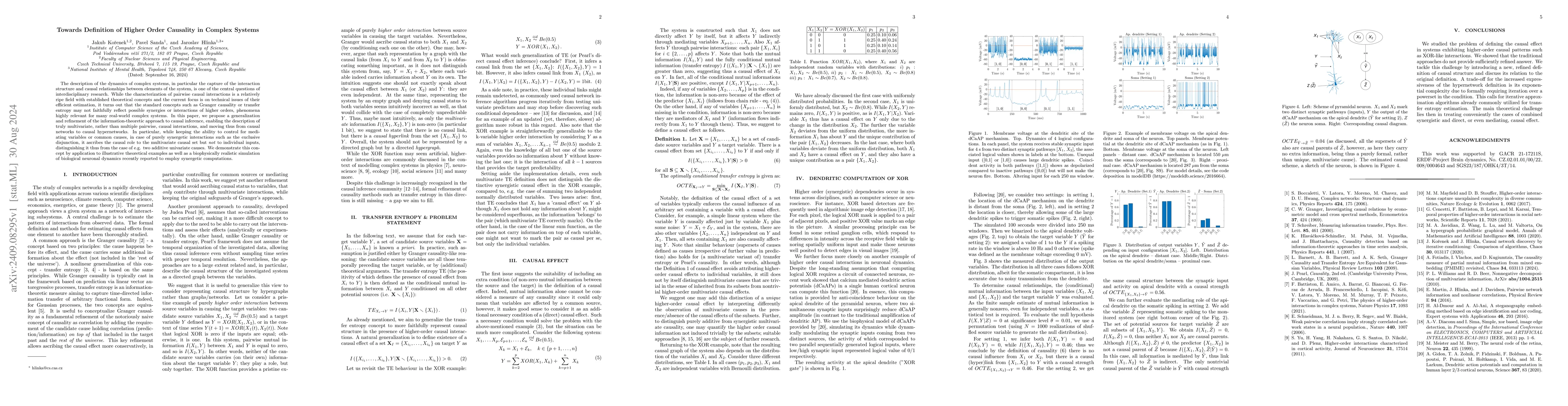 Thumbnail for Towards Definition of Higher Order Causality in Complex Systems