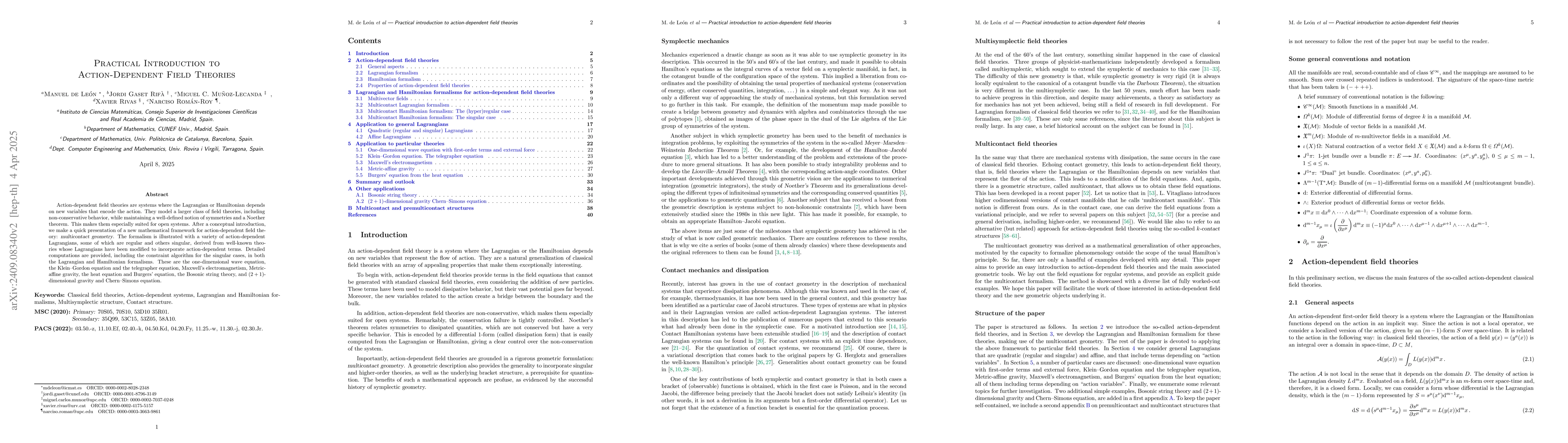 Thumbnail for Practical Introduction to Action-Dependent Field Theories