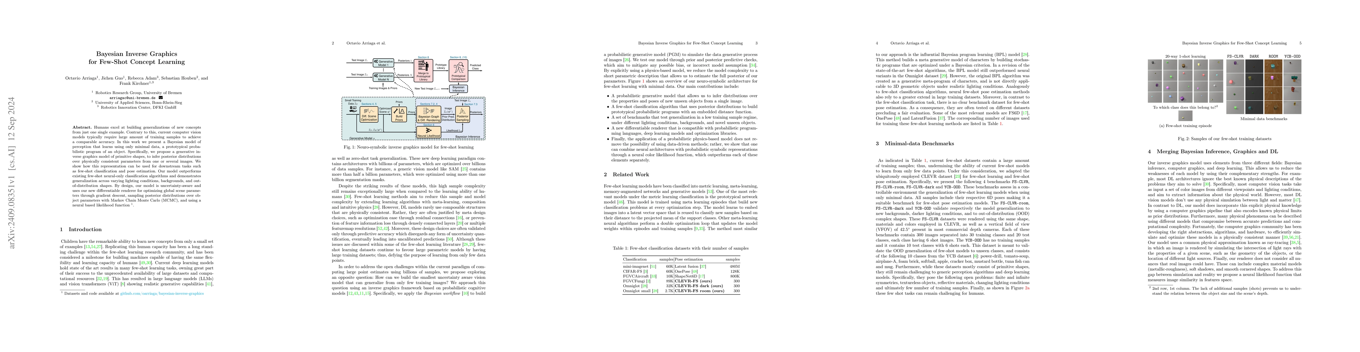 Thumbnail for Bayesian Inverse Graphics for Few-Shot Concept Learning