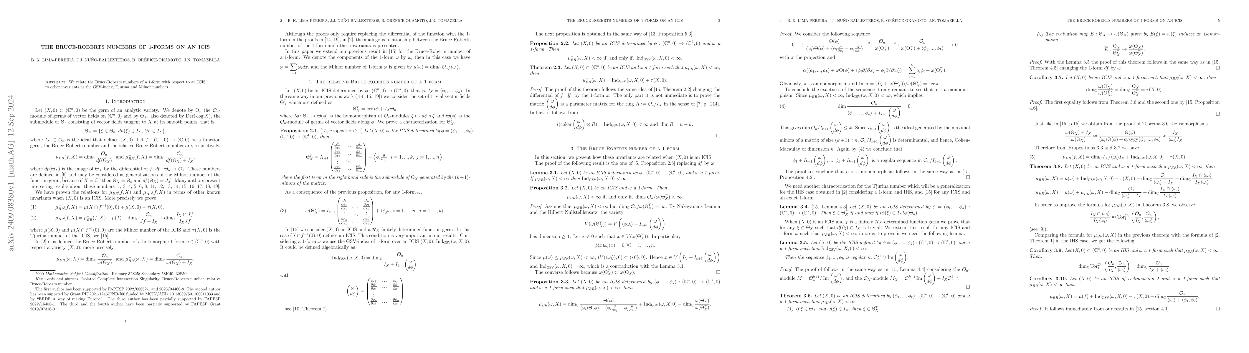 Thumbnail for The Bruce-Roberts Numbers of 1-Forms on an ICIS