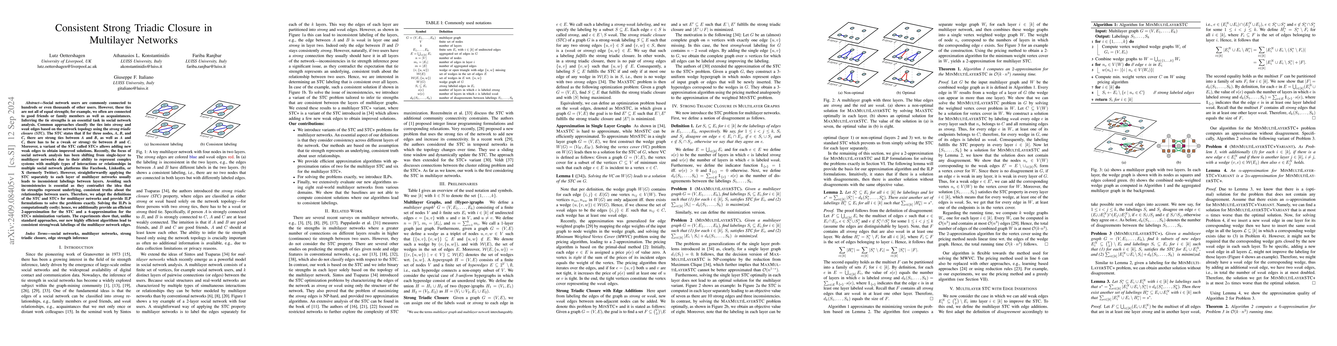 Thumbnail for Consistent Strong Triadic Closure in Multilayer Networks