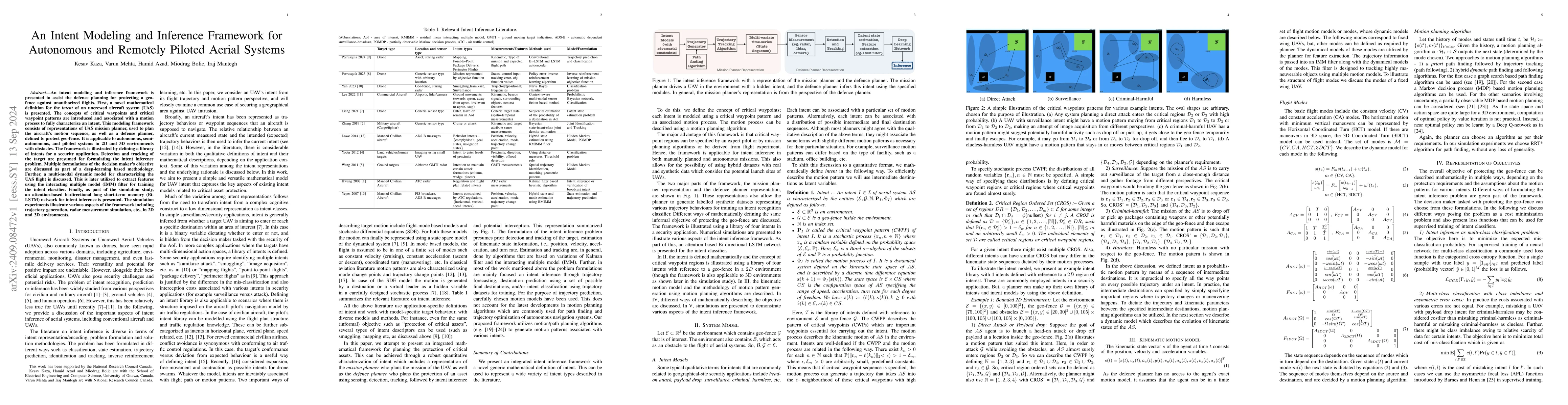 Thumbnail for An Intent Modeling and Inference Framework for Autonomous and Remotely
  Piloted Aerial Systems