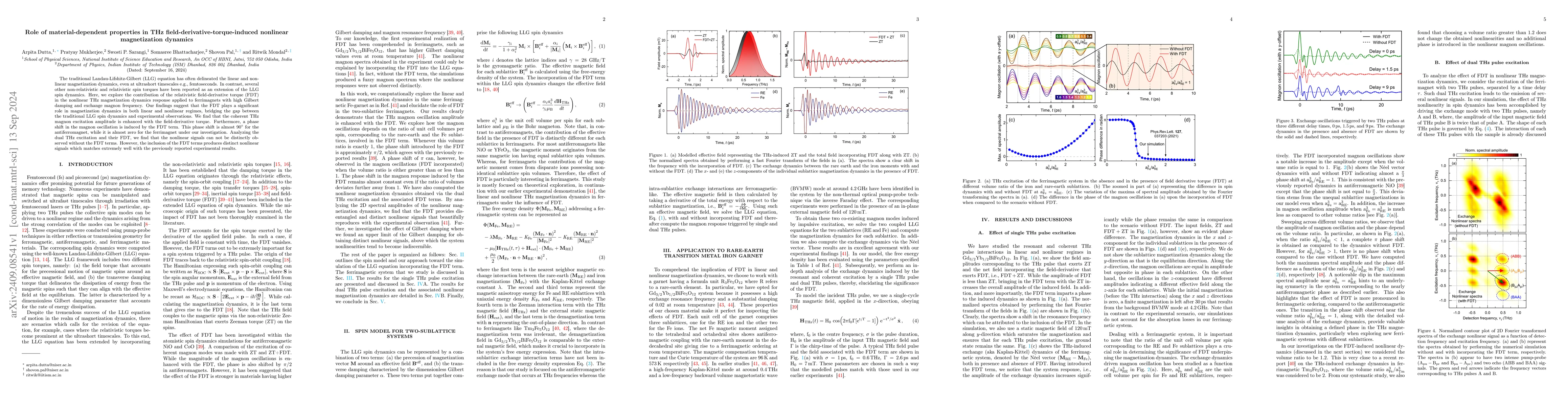 Thumbnail for Role of material-dependent properties in THz
  field-derivative-torque-induced nonlinear magnetization dynamics