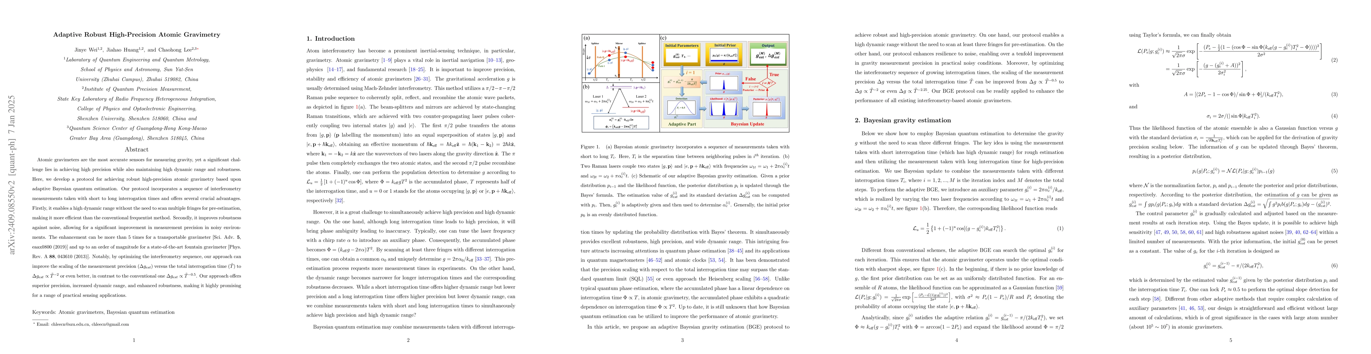 Thumbnail for Adaptive Robust High-Precision Atomic Gravimetry