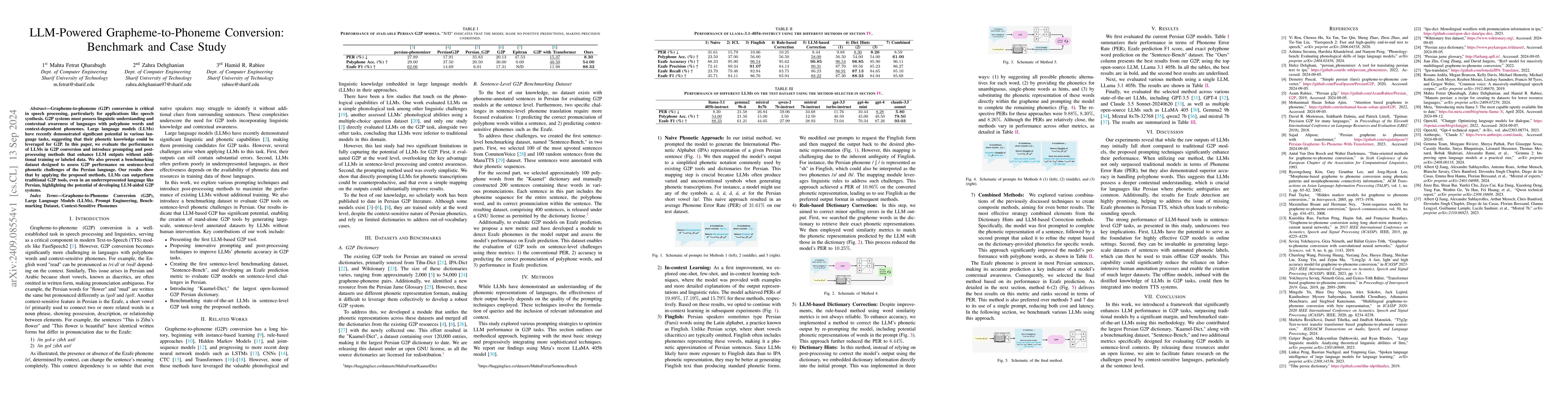 Thumbnail for LLM-Powered Grapheme-to-Phoneme Conversion: Benchmark and Case Study