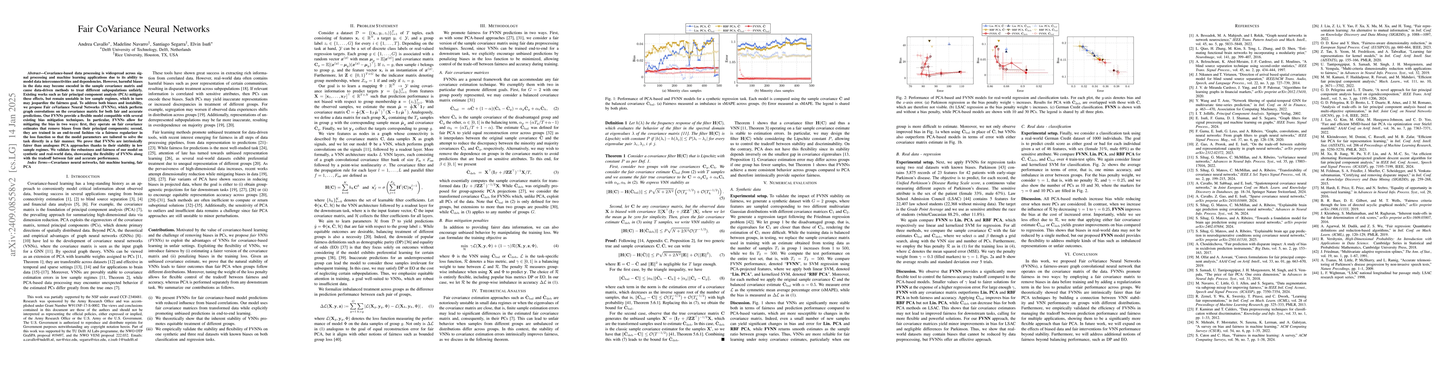 Thumbnail for Fair CoVariance Neural Networks