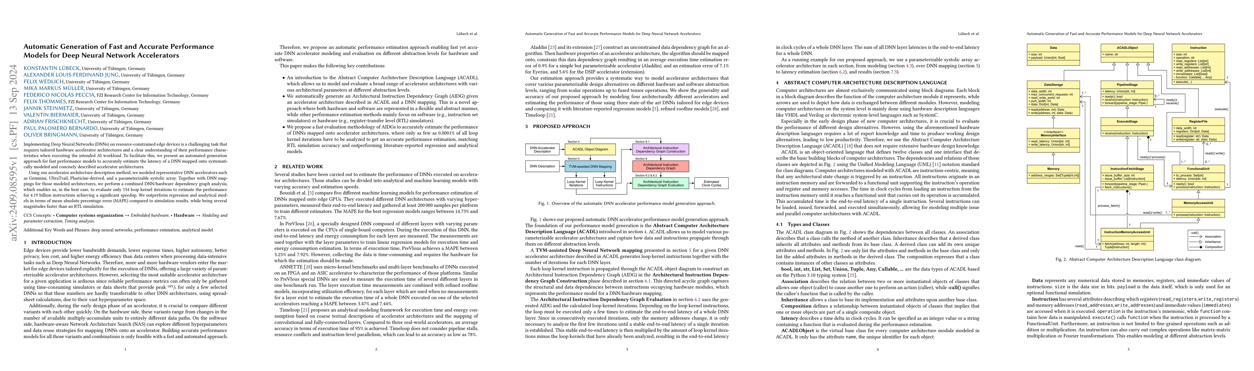 Thumbnail for Automatic Generation of Fast and Accurate Performance Models for Deep
  Neural Network Accelerators