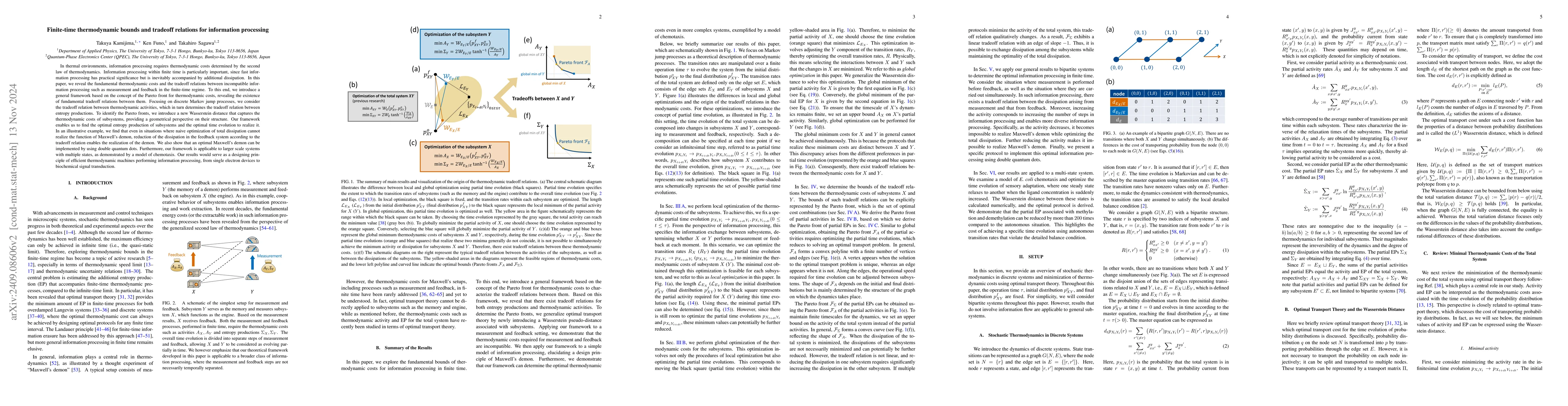 Thumbnail for Finite-time thermodynamic bounds and tradeoff relations for information
  processing