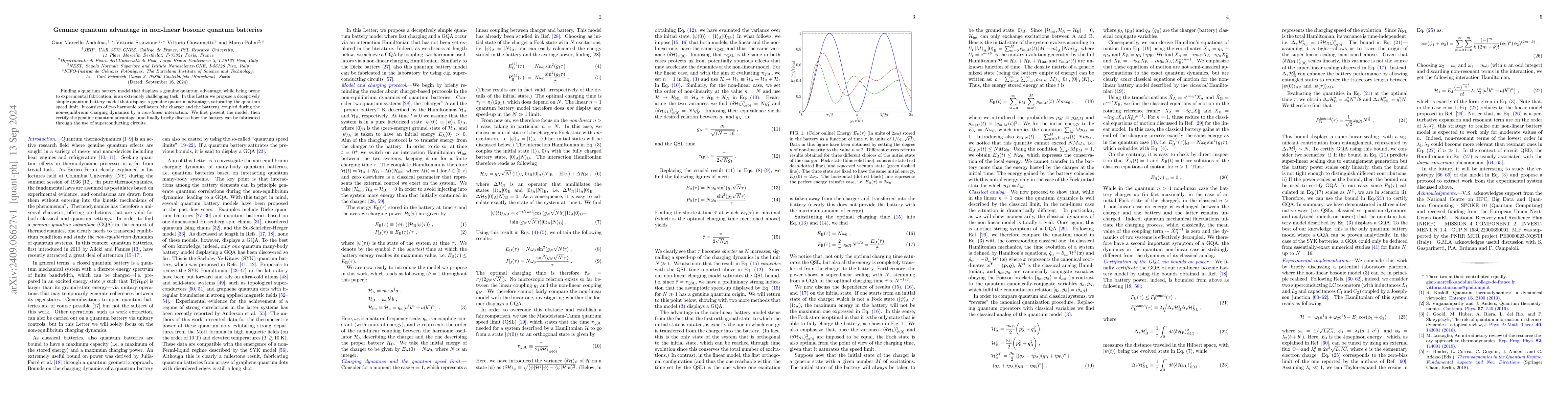 Thumbnail for Genuine quantum advantage in non-linear bosonic quantum batteries