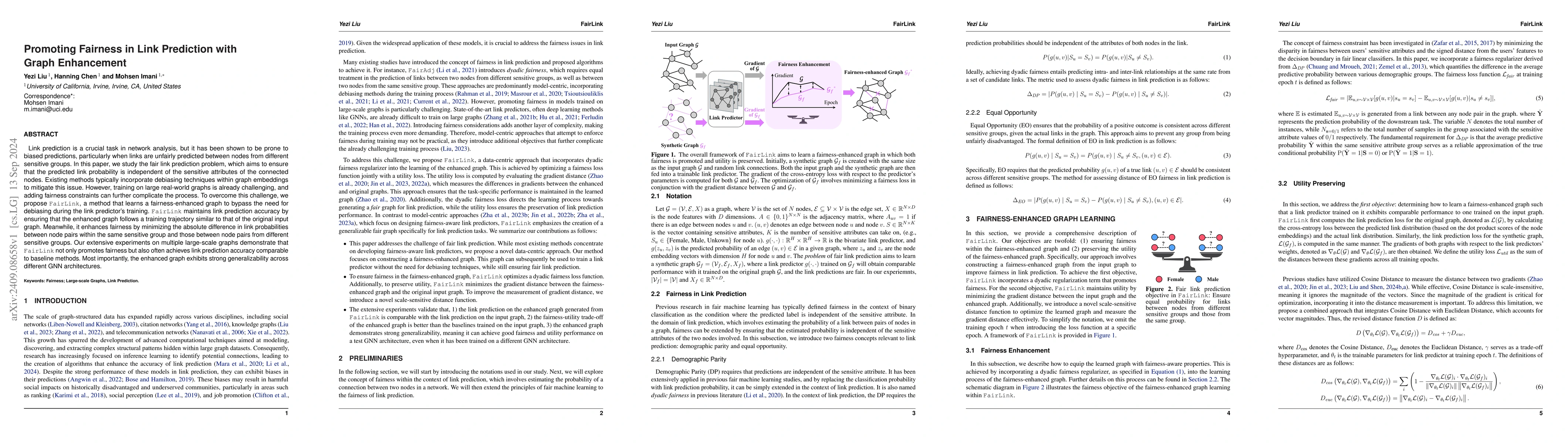 Thumbnail for Promoting Fairness in Link Prediction with Graph Enhancement