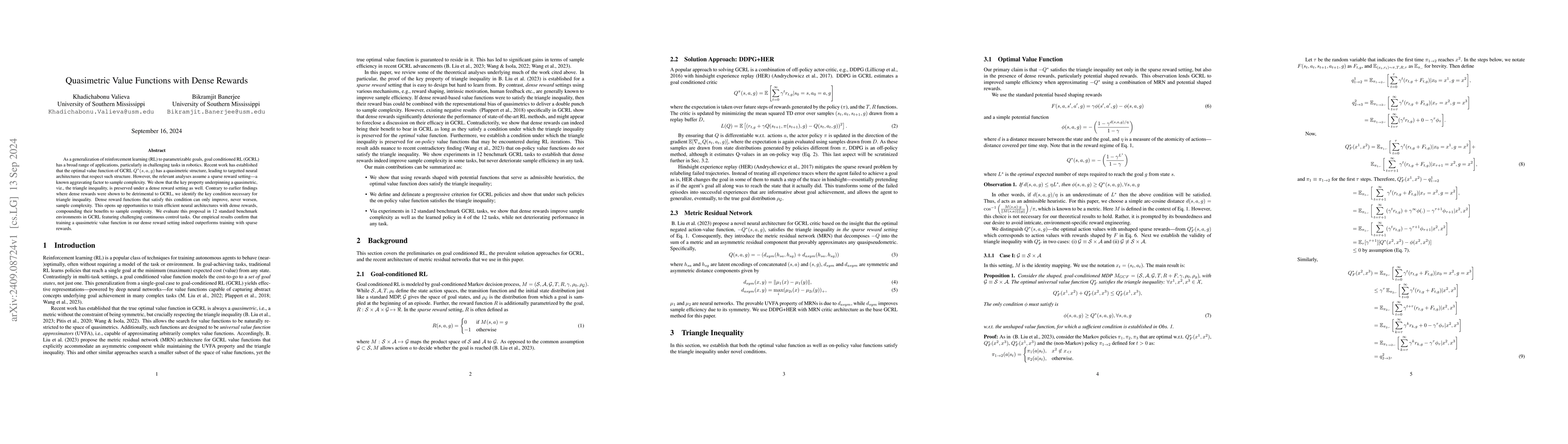 Thumbnail for Quasimetric Value Functions with Dense Rewards