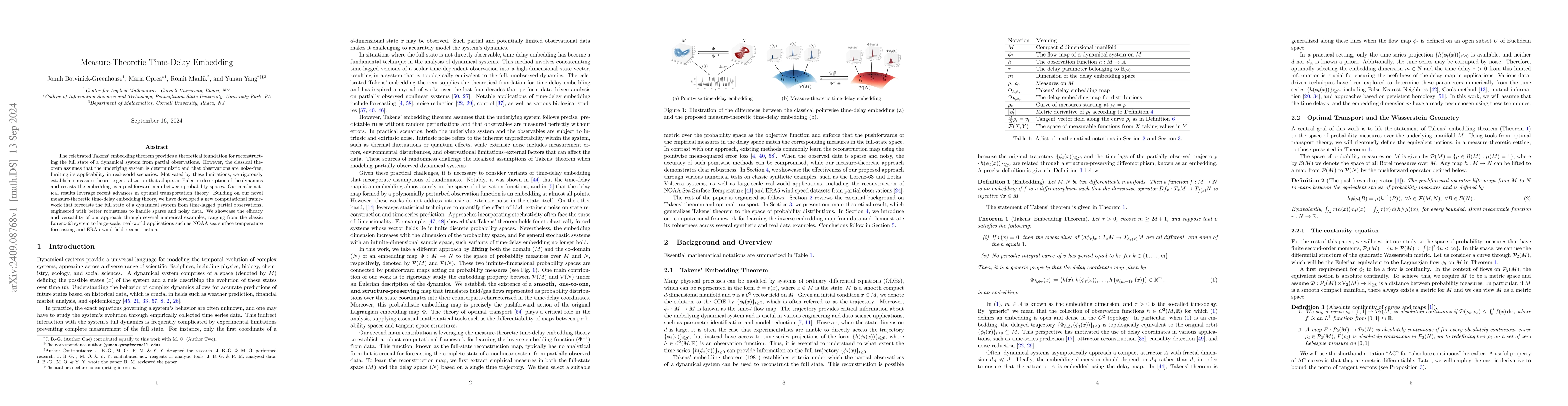 Thumbnail for Measure-Theoretic Time-Delay Embedding