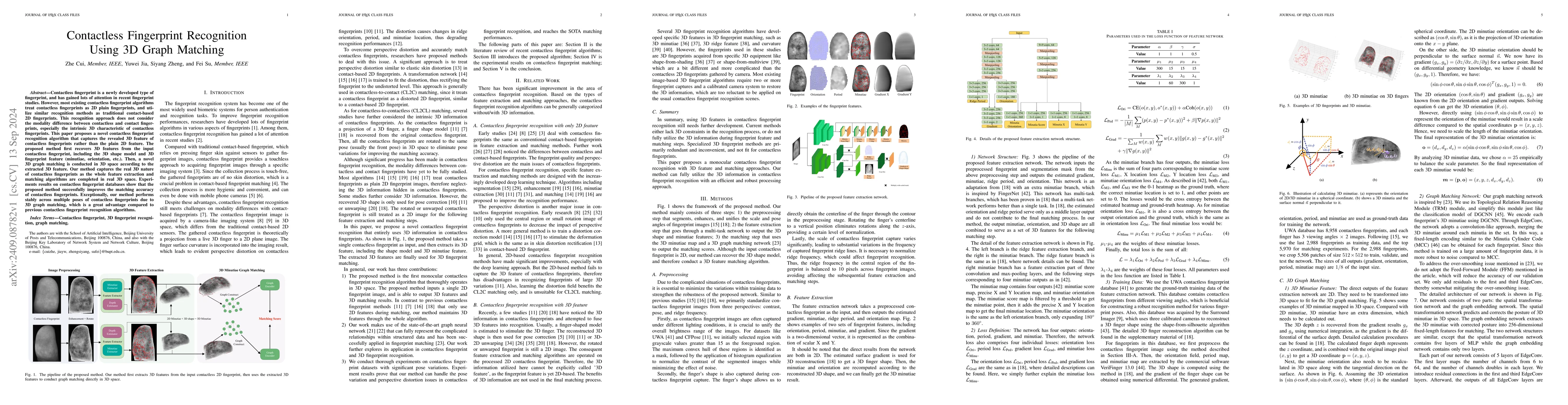 Thumbnail for Contactless Fingerprint Recognition Using 3D Graph Matching