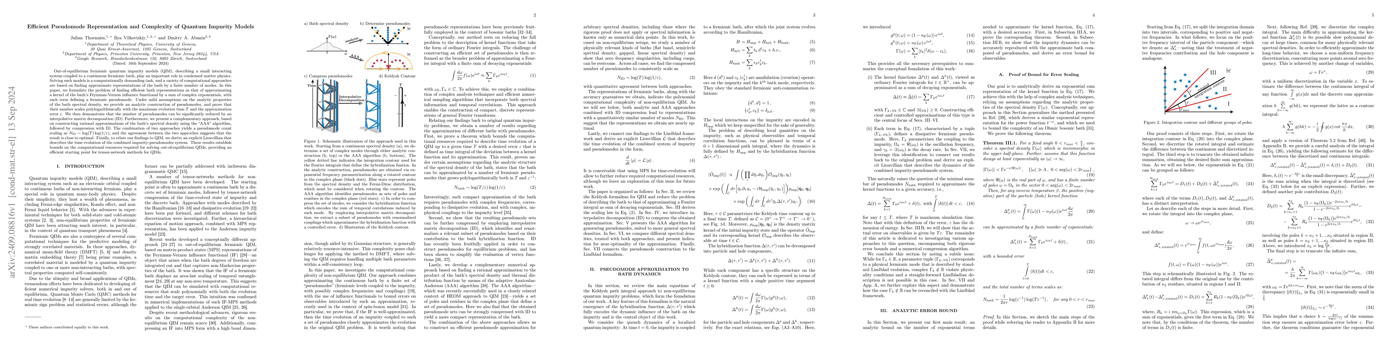 Thumbnail for Efficient Pseudomode Representation and Complexity of Quantum Impurity
  Models