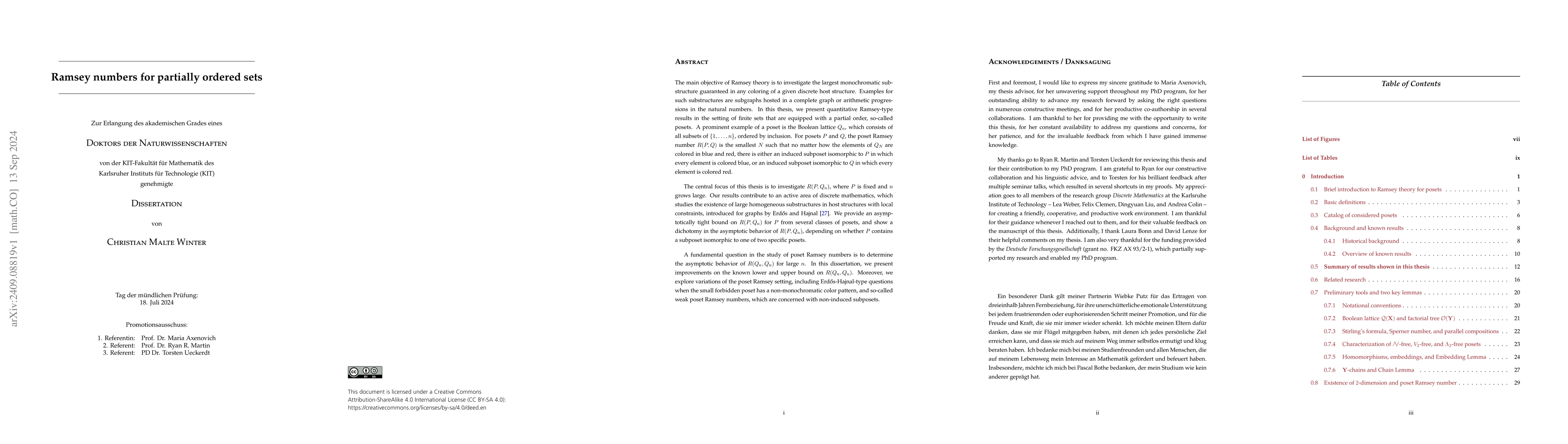 Thumbnail for Ramsey numbers for partially ordered sets