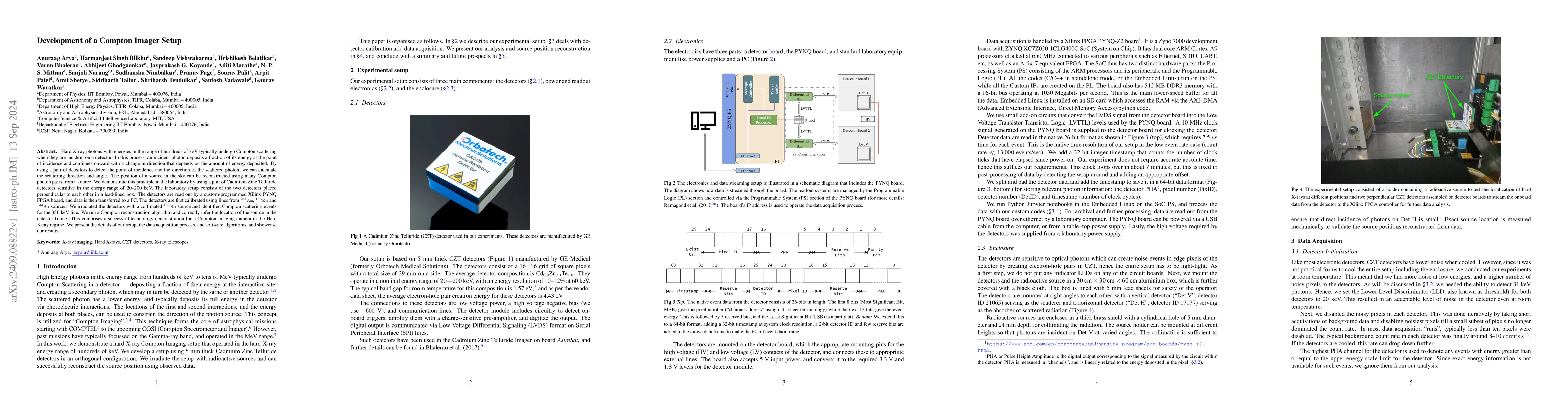 Thumbnail for Development of a Compton Imager Setup