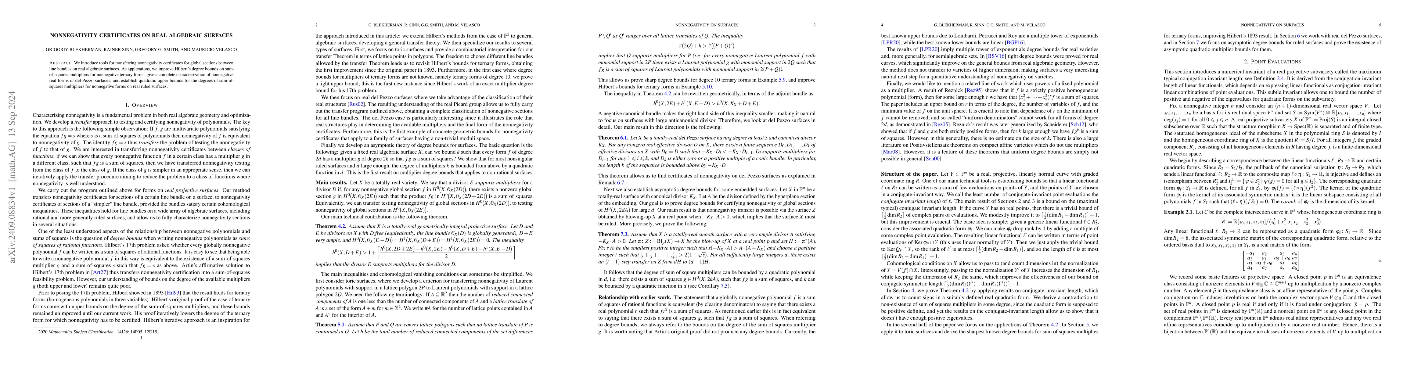 Thumbnail for Nonnegativity certificates on real algebraic surfaces