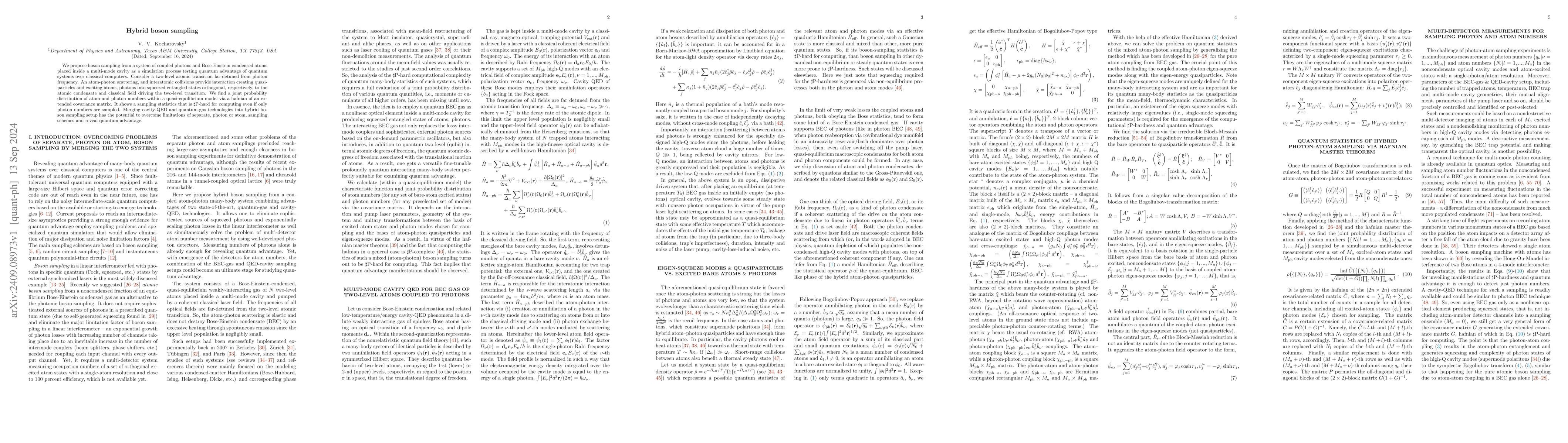 Thumbnail for Hybrid boson sampling