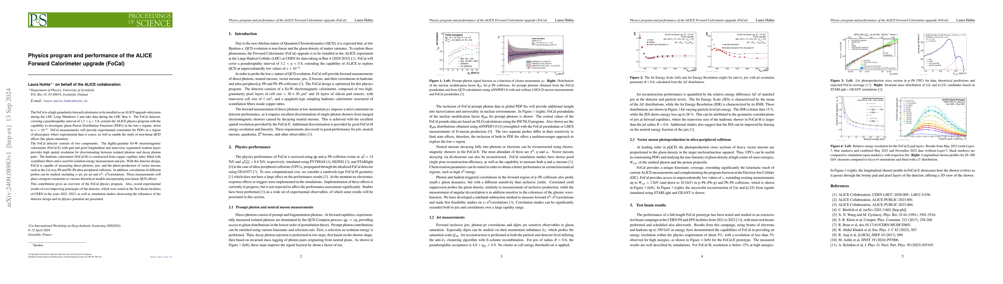 Thumbnail for Physics program and performance of the ALICE Forward Calorimeter upgrade
  (FoCal)