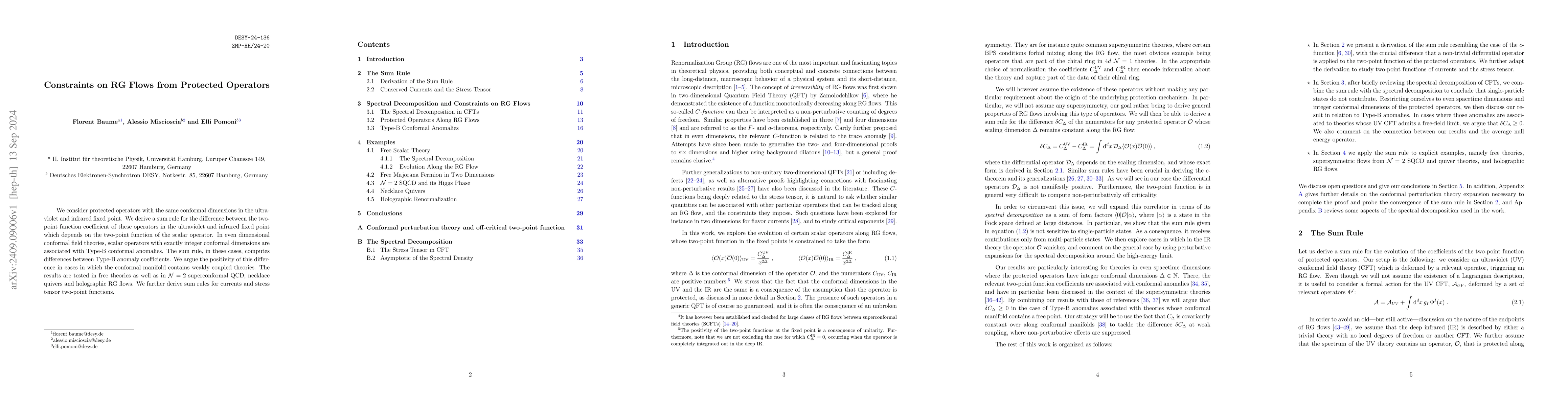Thumbnail for Constraints on RG Flows from Protected Operators
