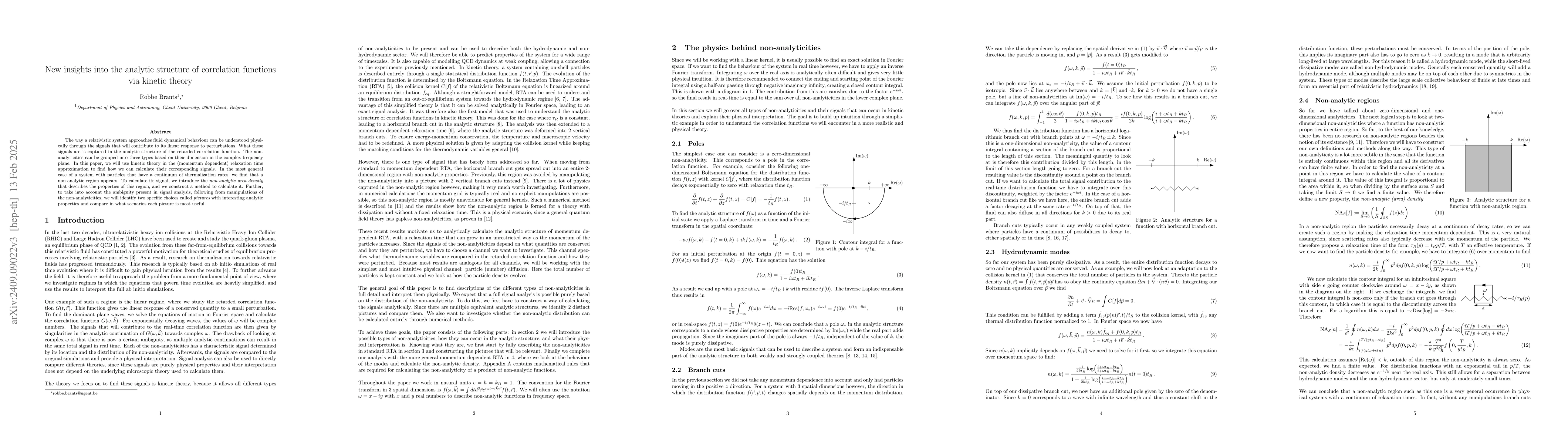 Thumbnail for New insights into the analytic structure of correlation functions via
  kinetic theory