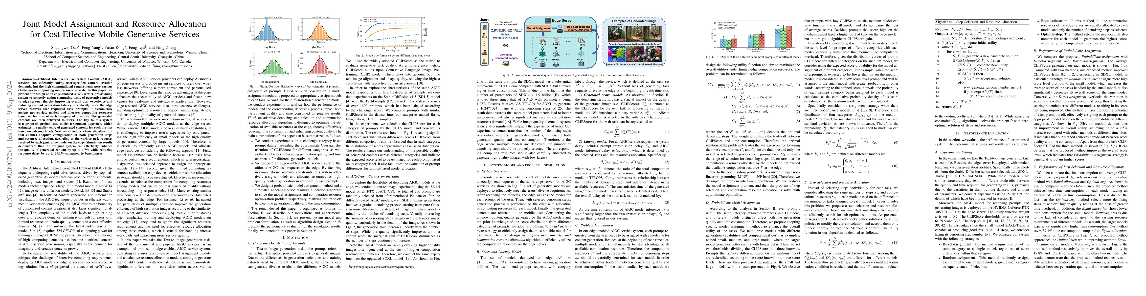Thumbnail for Joint Model Assignment and Resource Allocation for Cost-Effective Mobile
  Generative Services