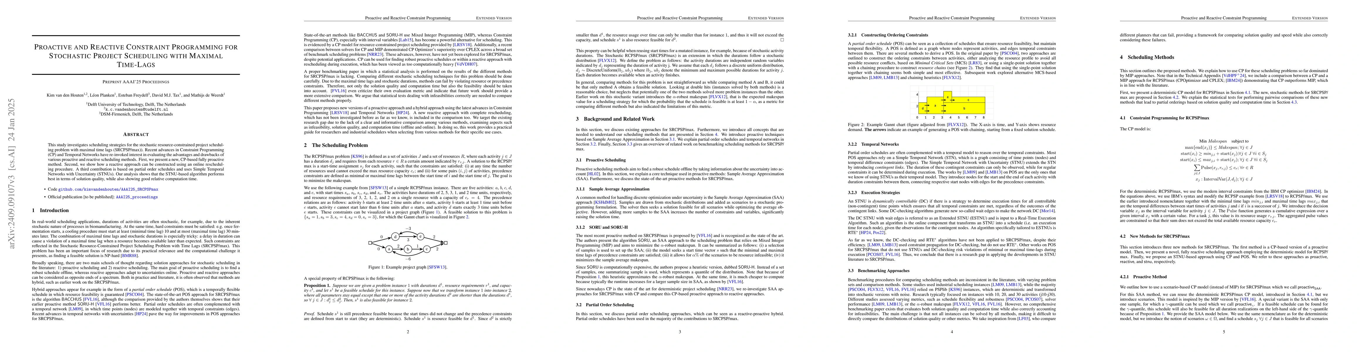 Thumbnail for Proactive and Reactive Constraint Programming for Stochastic Project
  Scheduling with Maximal Time-Lags