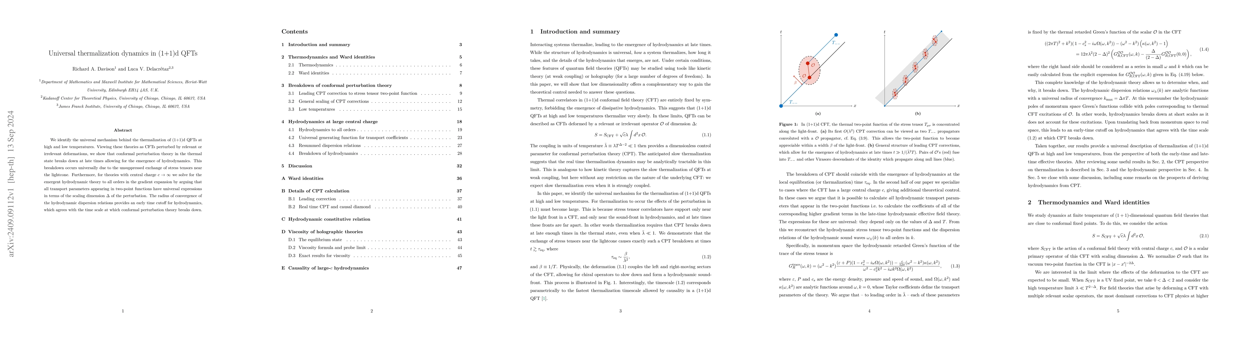 Thumbnail for Universal thermalization dynamics in (1+1)d QFTs