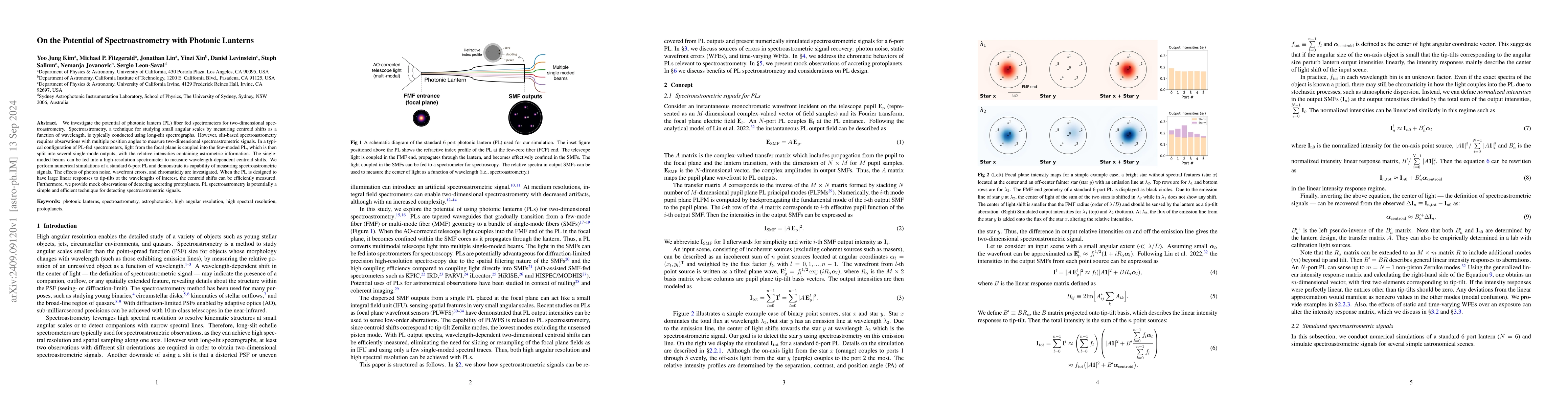 Thumbnail for On the Potential of Spectroastrometry with Photonic Lanterns