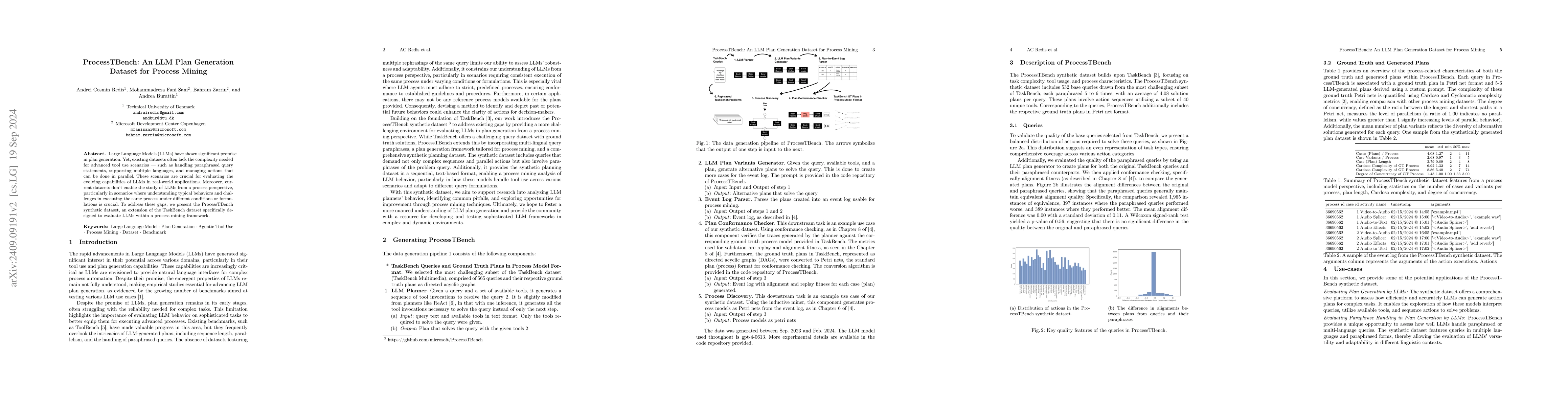 Thumbnail for ProcessTBench: An LLM Plan Generation Dataset for Process Mining