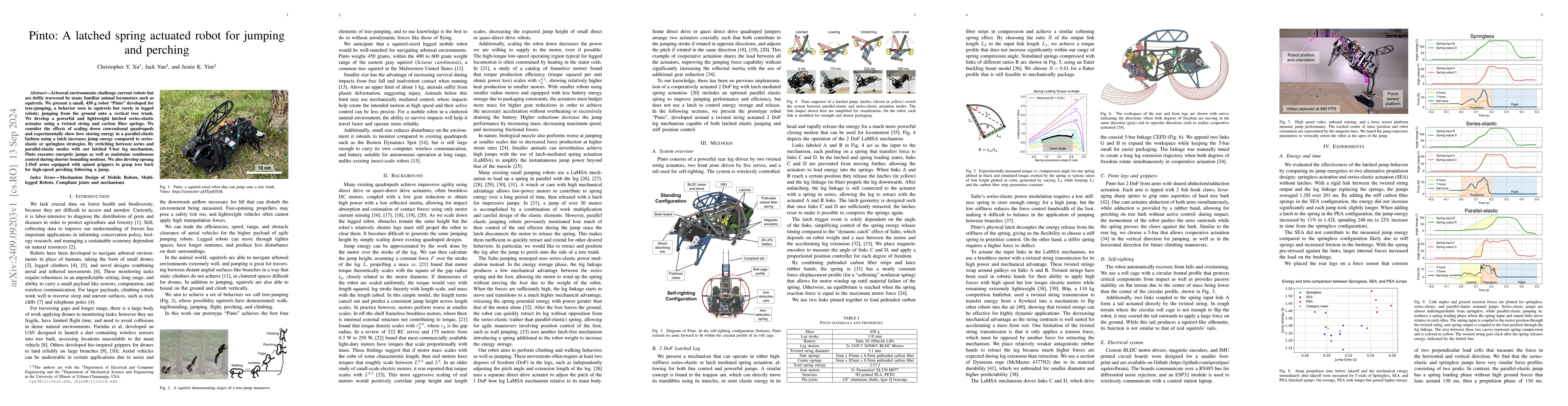 Thumbnail for Pinto: A latched spring actuated robot for jumping and perching