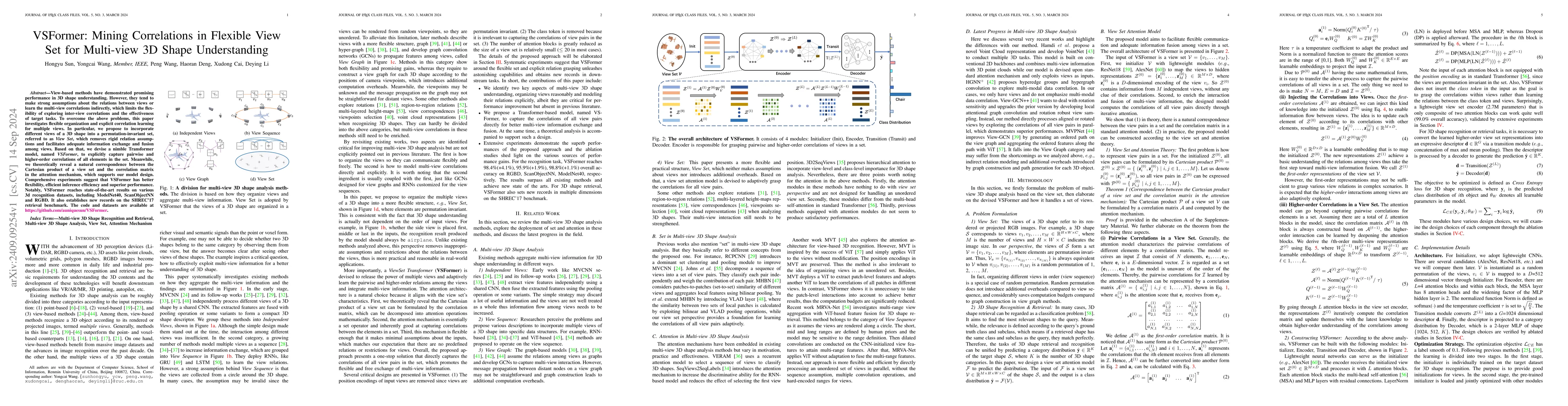 Thumbnail for VSFormer: Mining Correlations in Flexible View Set for Multi-view 3D
  Shape Understanding