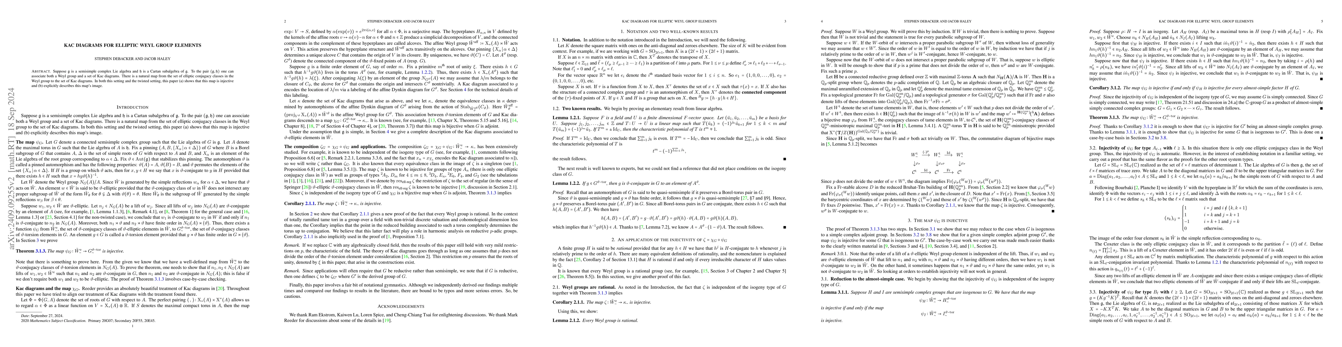 Thumbnail for Kac Diagrams for Elliptic Weyl Group Elements