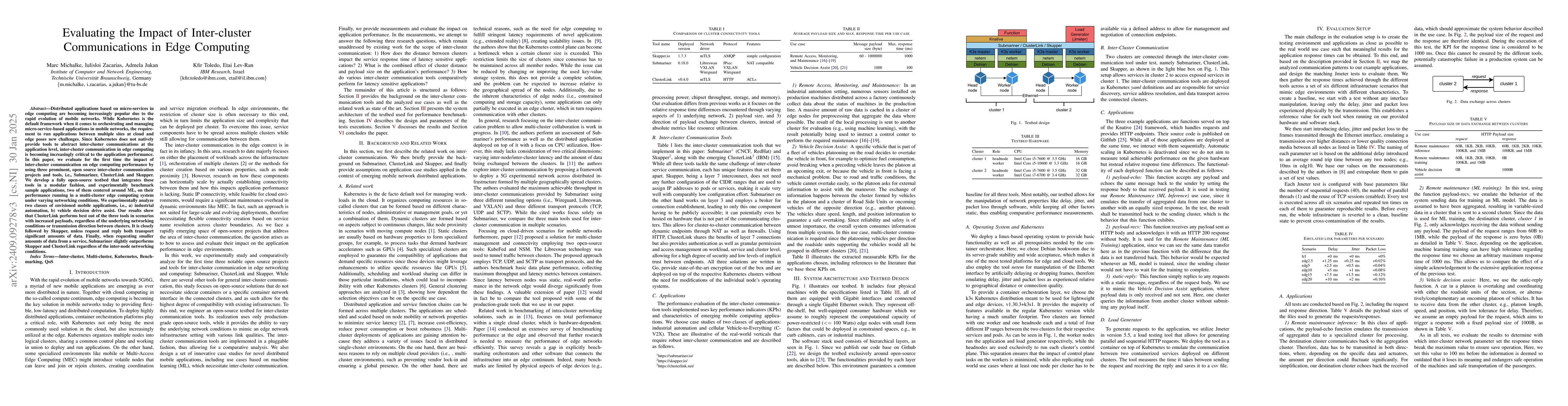 Thumbnail for Evaluating the Impact of Inter-cluster Communications in Edge Computing