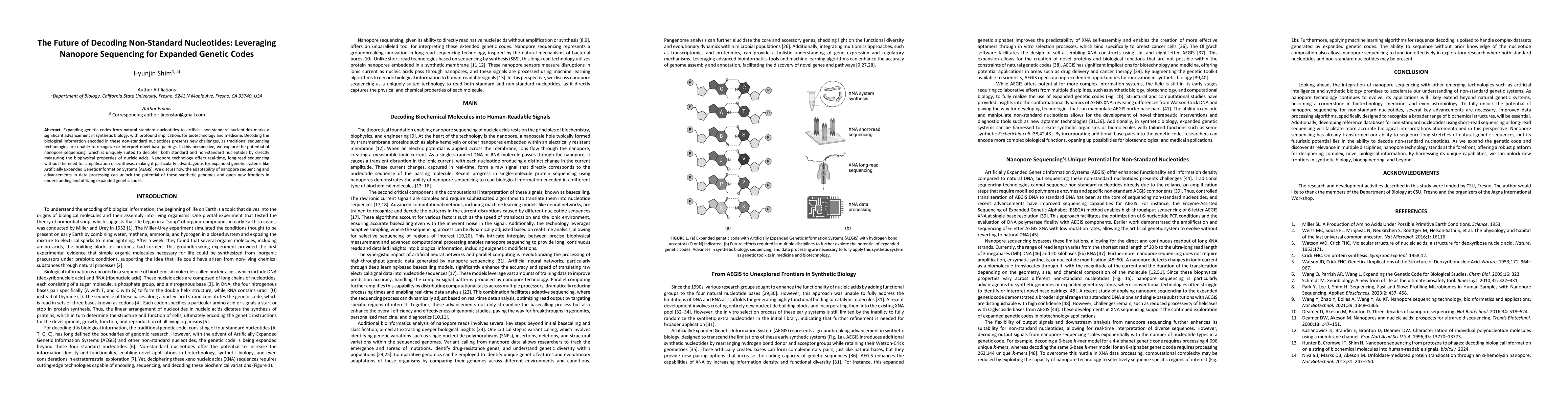 Thumbnail for The Future of Decoding Non-Standard Nucleotides: Leveraging Nanopore
  Sequencing for Expanded Genetic Codes