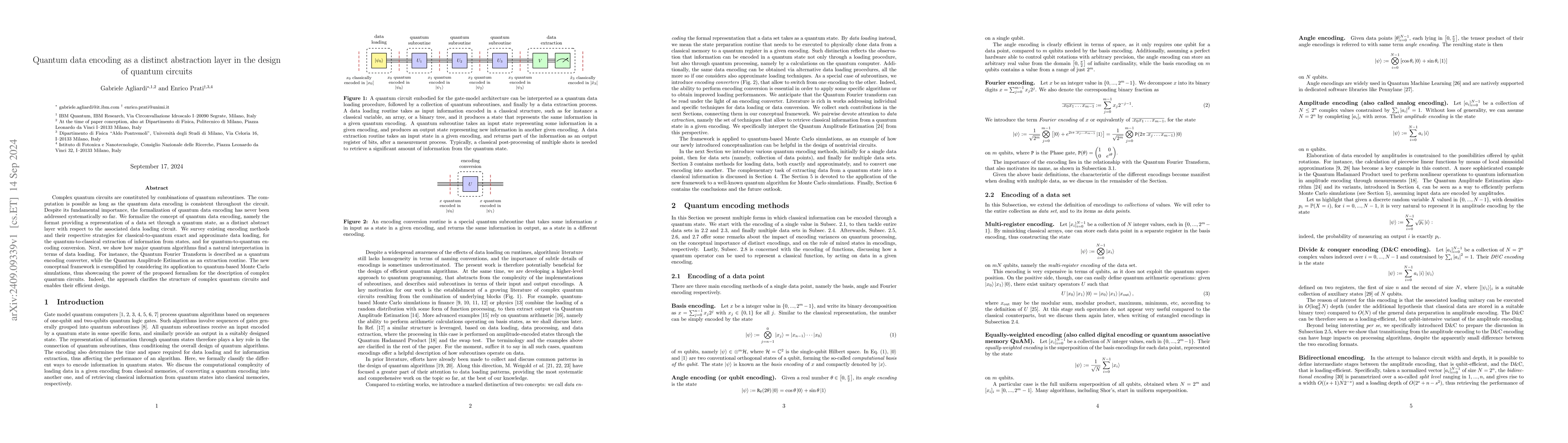 Thumbnail for Quantum data encoding as a distinct abstraction layer in the design of
  quantum circuits
