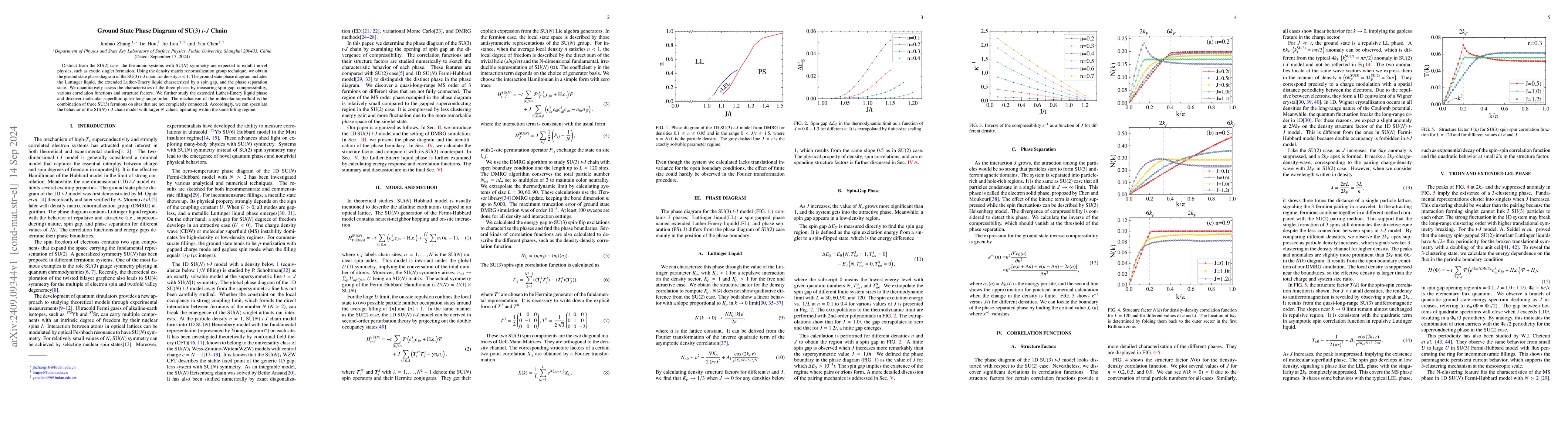 Thumbnail for Ground State Phase Diagram of $\text{SU}(3)$ $t$-$J$ Chain