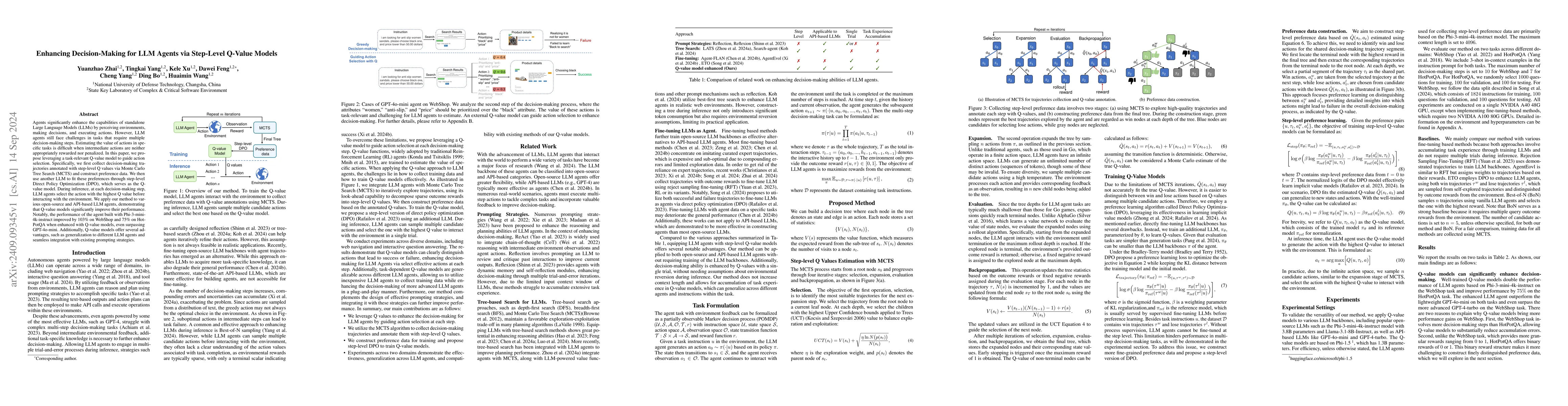 Thumbnail for Enhancing Decision-Making for LLM Agents via Step-Level Q-Value Models