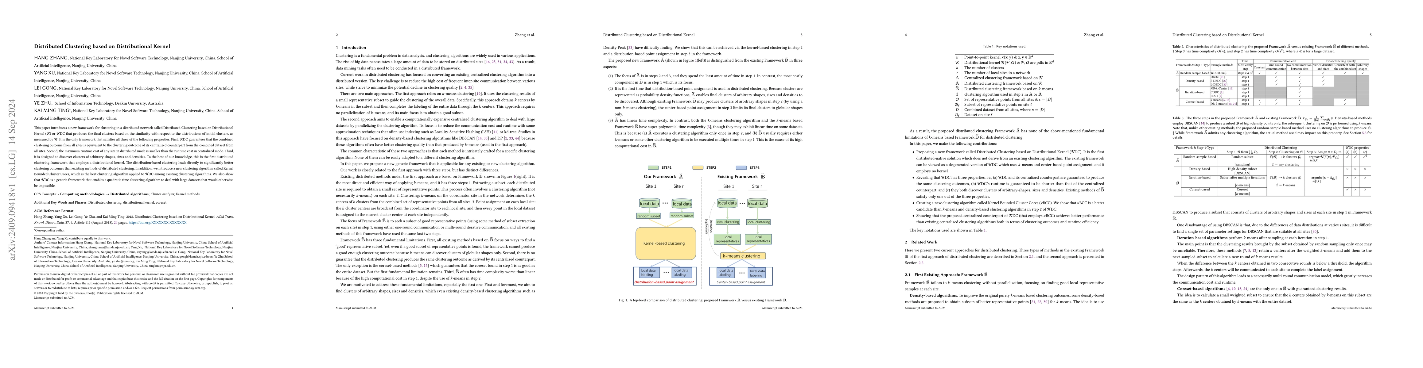 Thumbnail for Distributed Clustering based on Distributional Kernel