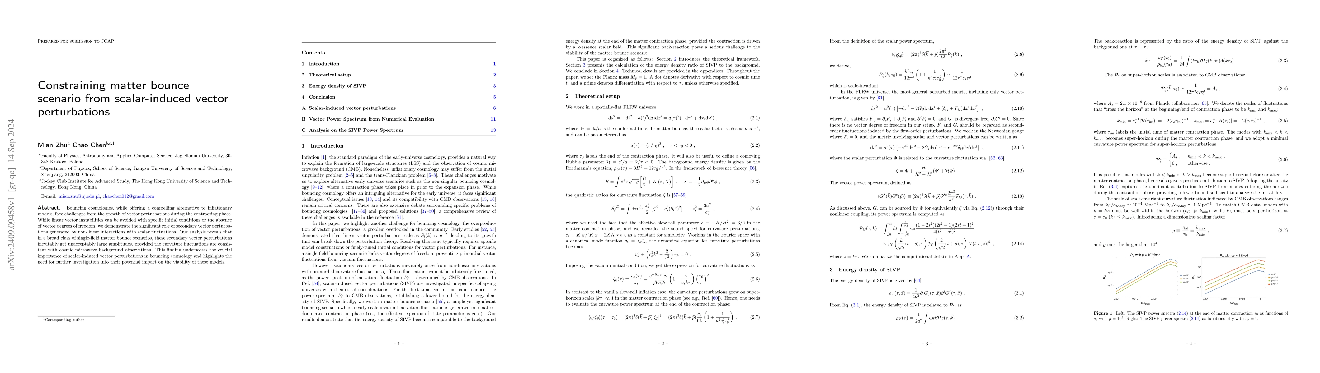 Thumbnail for Constraining matter bounce scenario from scalar-induced vector
  perturbations