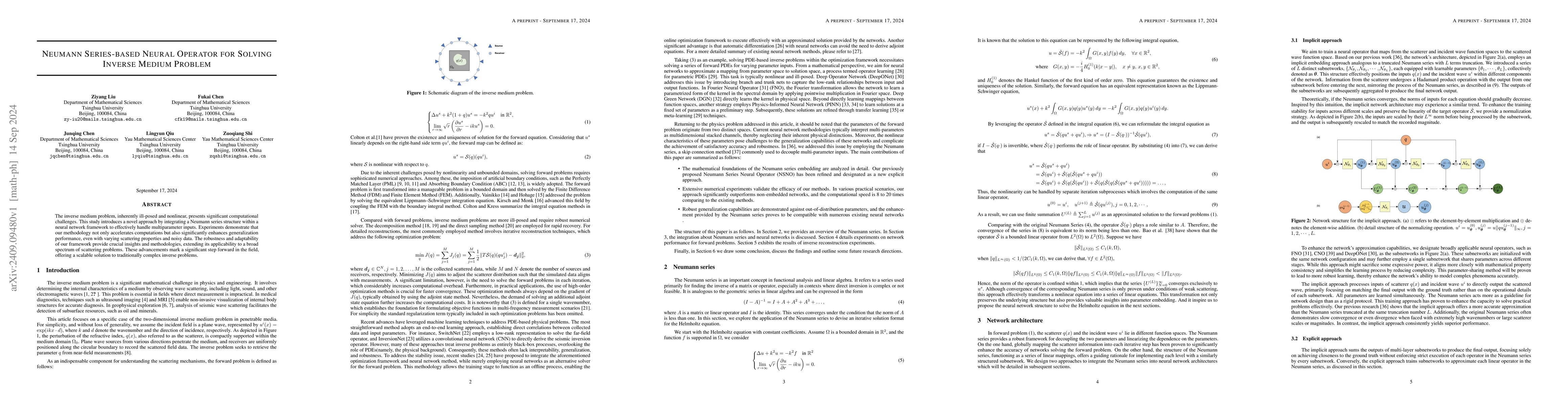 Thumbnail for Neumann Series-based Neural Operator for Solving Inverse Medium Problem