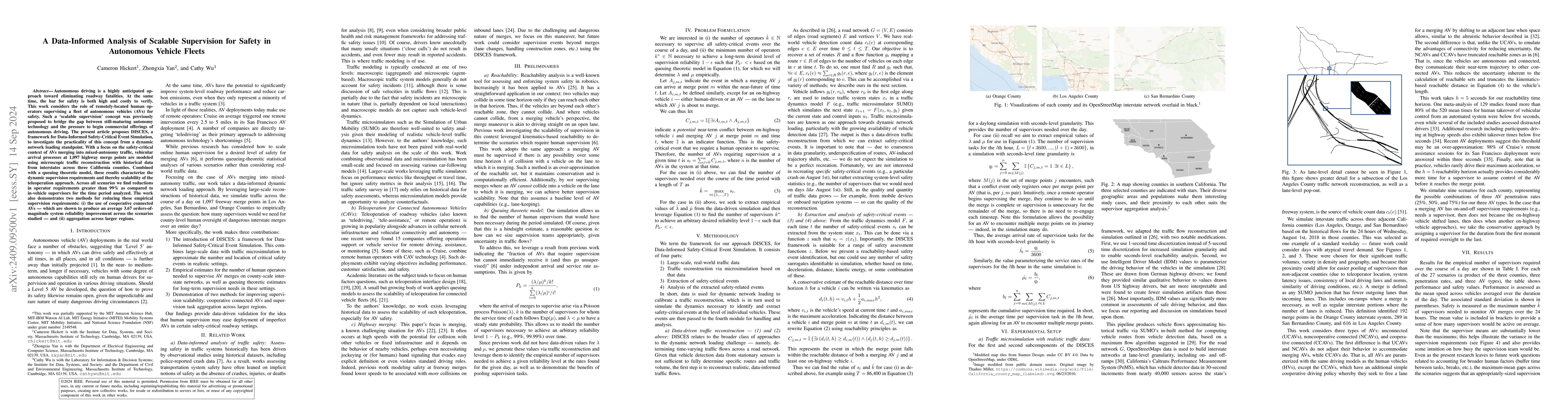Thumbnail for A Data-Informed Analysis of Scalable Supervision for Safety in
  Autonomous Vehicle Fleets