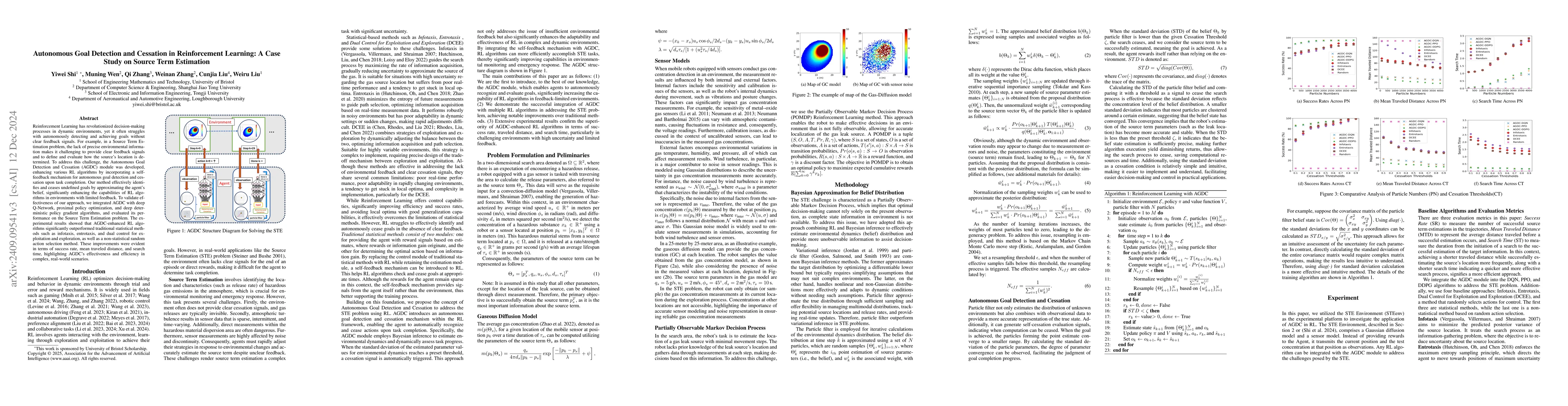 Thumbnail for Autonomous Goal Detection and Cessation in Reinforcement Learning: A
  Case Study on Source Term Estimation