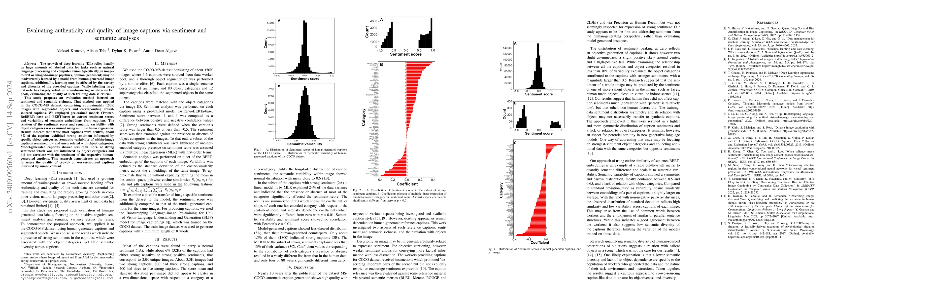 Thumbnail for Evaluating authenticity and quality of image captions via sentiment and
  semantic analyses