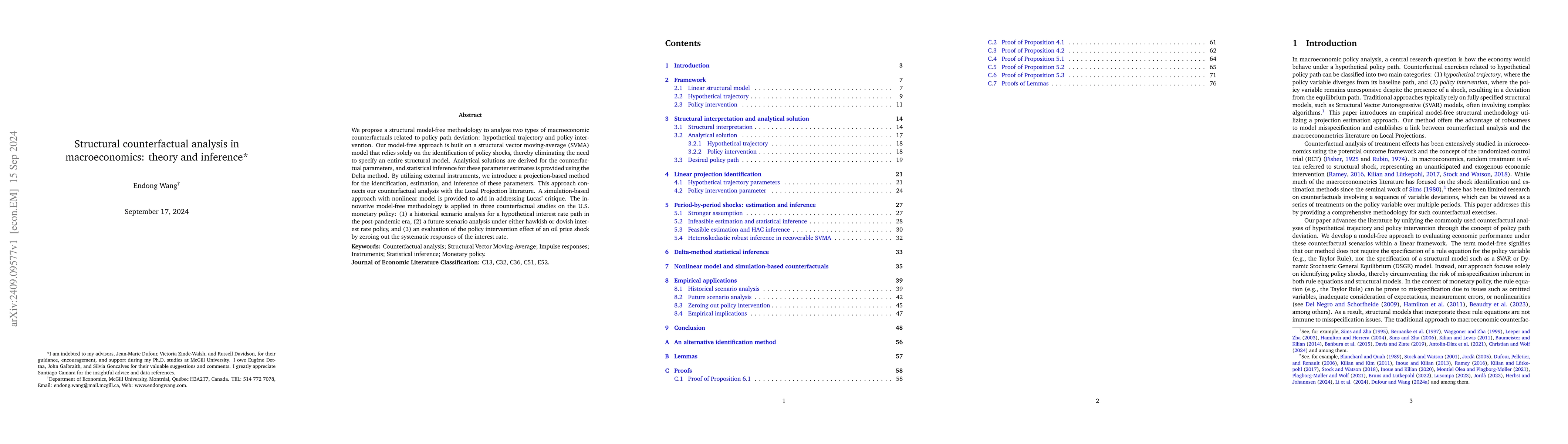 Thumbnail for Structural counterfactual analysis in macroeconomics: theory and
  inference