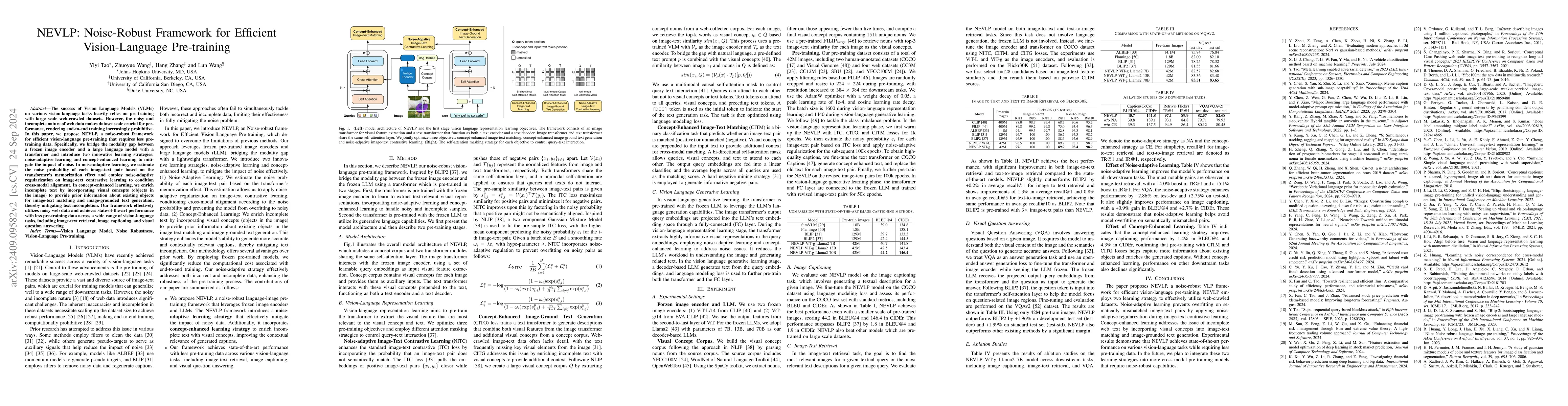 Thumbnail for NEVLP: Noise-Robust Framework for Efficient Vision-Language Pre-training